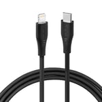 Betron Charging Cable for iPhone - Fast Charging USB Type C to Lightning Charger Cable Compatible with iPhone 12/11/XS/XR/X/8/7/6, iPad, iPod, 1M, Black