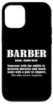 Coque pour iPhone 15 Tondeuse à cheveux amusante pour barbier