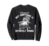 Undiagnosed But Something Is Definitely Wrong Funny Raccoon Sweatshirt