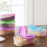 1x Plastic Kitchen Container Fresh Fruit Food Snacks Storage Sau Pink One Size