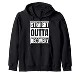 Embrace the Comeback: Straight Outta Recovery Zip Hoodie