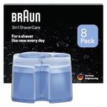 Braun SmartCare Shaver Refill Cartridges, 8-Pack, Long Lasting Hygienic Shaving, Alcohol-Based Cleaning for Electric Razors, Compatible with SmartCare & Cleaning Centers