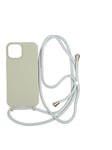 Mobile Origin Lanyard Case - light grey - iPhone 15