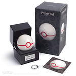 The Wand Company Original Poké Ball Authentic Replica - Realistic, Electronic, Die-Cast Poké Ball with Display Case Light Features – Officially Licensed by Pokémon (Premier Ball)