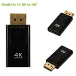 DP TO HDMI 4K - 25cm - Câble adaptateur DisplayPort DP vers HDMI, 3 en 1, 1080P, convertisseur, pour ordinateur portable, projecteur, HDTV