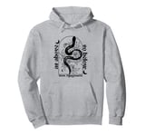 As Above So Below Witch Snake Spell Moon Feminist Pullover Hoodie