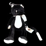 Jellycat “I am Tiny Slackajack Cat” Small Soft Black & White Rare Toy - Tag J283