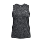 Under Armour Tech Tank Twist débardeur femme de running, haut sans manche pour la course à pied, top de sport léger