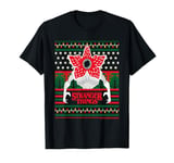 Stranger Things Christmas Pattern Demogorgon T-Shirt