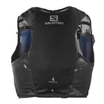 Salomon Adv Hydra Vest 4 Unisex Hydration Vest Trail running Hiking, Comfort and Stability, Quick Access to Hydration, and Simplicity, Black, L