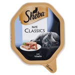 SHEBA Paté Chat Humide Nourriture Pour Pate Classique Veau 85g