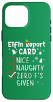 iPhone 16 Pro Max Christmas Nice Naughty Funny Xmas List Zero F's Given Case