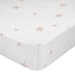 Drap housse HappyFriday BASIC KIDS Rose 70 x 140 x 14 cm