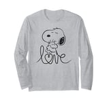 Peanuts Snoopy And Woodstock Love Outline Long Sleeve T-Shirt