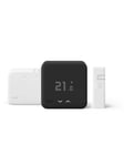 tado Starter Kit Wireless Smart ThermostatV3+ (Black Edition)