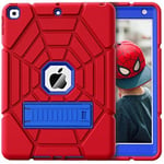 ZoneFoker iPad 9th Generation Case,iPad 8th / 7th Red+Blue