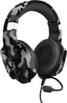 Altus Casque Gaming, Over Ear, Contrôle du Volume, Câble Adaptateur, pour PC Nintendo Switch, PS4, PS5, Xbox One, Xbox Series X - Camo Noir [Exclusivité ]