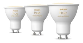 Philips Hue White Ambiance GU10 Spot - 3-Pak