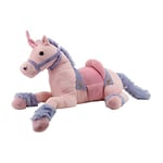 Sweety Toys 6403 Rainbow Peluche Licorne géante couchée avec Selle Rose et Violet Taille XXL 110 cm