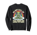 Cthulhu Mythos Quote, Retro Yoga Cthulhu Sweatshirt