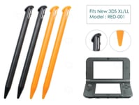 4 x Black Orange Plastic Pens Pen Stylus for Nintendo - ̗̀new ̖́ 3DS XL/LL 2015+