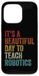 iPhone 13 Pro Vintage Robotics Instructor Inspiring Young Innovators Retro Case