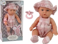 Leantoys Sweet Baby Doll Med Napp Rosa 30 Cm