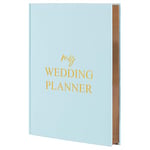 MGGAO Wedding Planner, Wedding Planning Book, for Bride and Grooms to Be with Style and Ease, 81 Sheets / 162 Pages, A5 Record Book Linen Planner for Couple