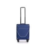 Stratic Strong Valise Souple à roulettes Valise à roulettes Bagage à Main avec Serrure à Valise TSA 4 roulettes Extensible, Bleu Marine, s, Taille S