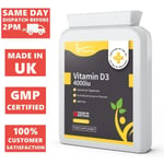 High Strength Vitamin D3 4000IU - Tablets Vit D Cholecalciferol ONE YEAR SUPPLY