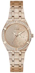 Guess GW0312L3 AFTERGLOW Women's Rose Gold Crystal Set Dial Watch