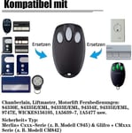 Pack Vaihto Handheld Chamberlain Liftmaster Motorlift Autotallin oven lähetin 94335e | 84335e | Ml700 | Ml500 | Ml850 | Merlin + C945 | C840 Se