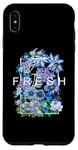 iPhone XS Max Blue Fresh Bloom Flowers Blue Color Graphic Case