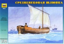 1:72 Zvezda Medieval Life Boat Kit Z9033 Modellino