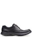 Clarks Cotrell Edge Formal Lace Up Shoes - Black, Black Leather, Size 7, Men