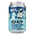 Hip Pop Kombucha Blueberry & Ginger - 330ml (Pack of 12)