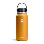 Hydro Flask - Lightweight Water Bottle 946 ml (32 oz) Trail Series - Vacuum Insulated Stainless Steel Reusable Water Bottle with Leakproof Flex Cap - Wide Mouth - BPA-Free - Fossil