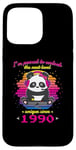 Coque pour iPhone 15 Pro Max Né en 1990 Anniversaire Fun Panda Gaming Unlock The Next Level