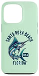 Coque pour iPhone 13 Pro Santa Rosa Beach Floride USA Fishing Design