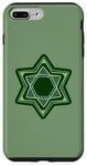 iPhone 7 Plus/8 Plus Green Star of David for Hanukkah | Am Yisrael Chai Case