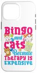 iPhone 16 Pro Max Bingo Player Cat Bingo And Cats Because Therapy Is Expensive Case