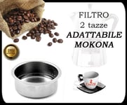 Filtre Pour Mokona Bialetti Gaggia G107 Nouveau 2 Tasses Cafetière Espresso