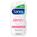 Sanex 450ml Zero% Sensitive Skin Shower Gel