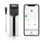 Ninja ProChef Wireless Meat Thermometer Probe for Indoor & Outdoor Cooking, Grilling and Air Frying with 50m Bluetooth Range & 30-Hour Battery Life, App Connected, Heat-Resistant, Waterproof WP100EU