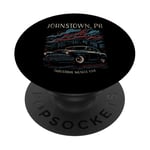 Conception de voiture Hotrod classique Johnstown PA Industrial Muscle USA PopSockets PopGrip Adhésif