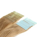 Just Beautiful Hair and Cosmetics Skin Weft Lot de 40 extensions avec bandes adhésives Mèches de 2,5 g et 50 cm