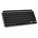 Logitech MX Keys Mini for Mac: Clavier sans Fil Minimaliste pour MacBook Pro, MacBook Air, iMac, iPad, Compact, Bluetooth, Touches rétroéclairées, USB-C, Saisie Rapide et Fluide, FRA AZERTY - Gris