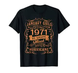 Womens Are Born In January 1971 52 Years Old Birthday Girls T-Shirt