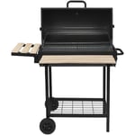 Robby - Barbecue à charbon 76x33.5cm avec chariot smoker one xl