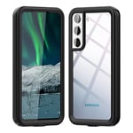 IMEIKONST Coque Samsung Galaxy S23 Étanche, IP68 Imperméable Antichoc 360 Intégrale Protection Antipoussière Anti-Neige Waterproof Etui Double Renforcé Housses pour Samsung S23. Noir FS